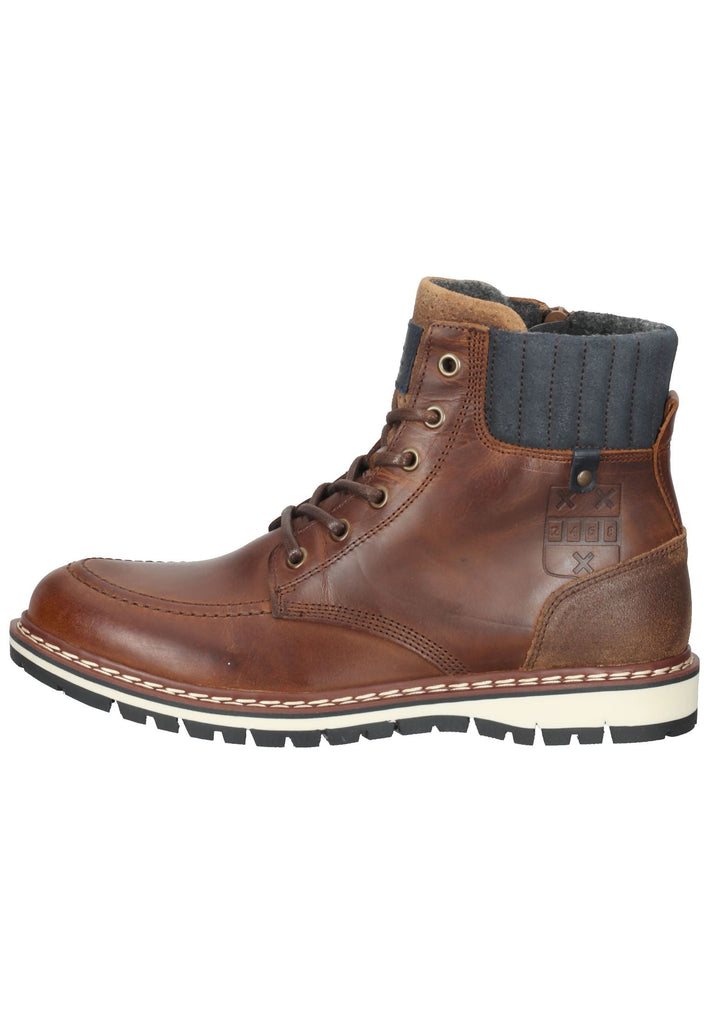 Bullboxer Stiefelette Leder Cognac Warmfutter