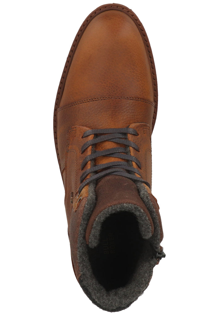 Bullboxer Stiefelette Leder Cognac Warmfutter