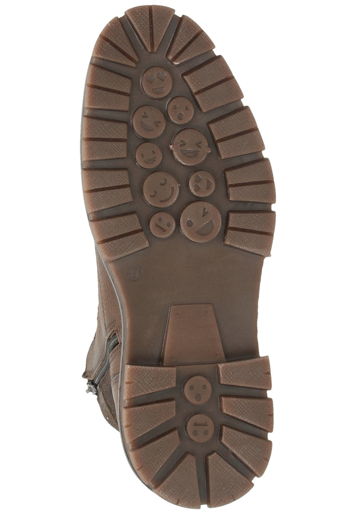 Bullboxer Stiefelette Leder Cognac Warmfutter