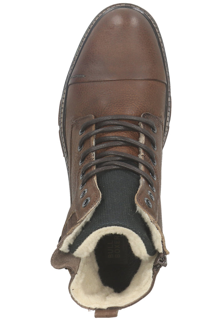 Bullboxer Stiefelette Leder Cognac Warmfutter