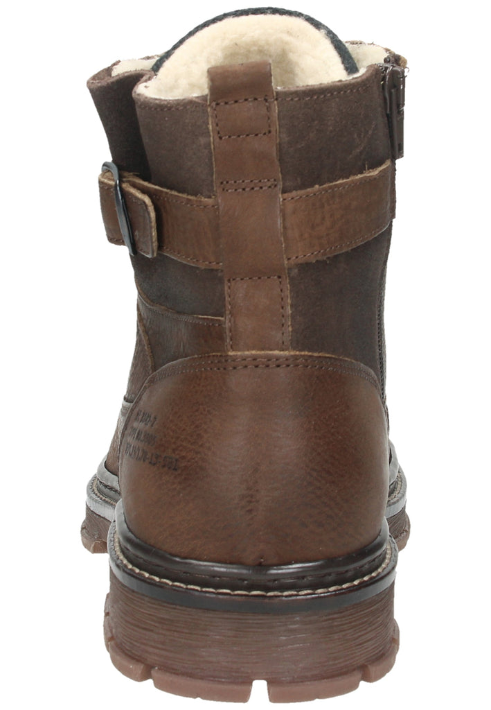 Bullboxer Stiefelette Leder Cognac Warmfutter