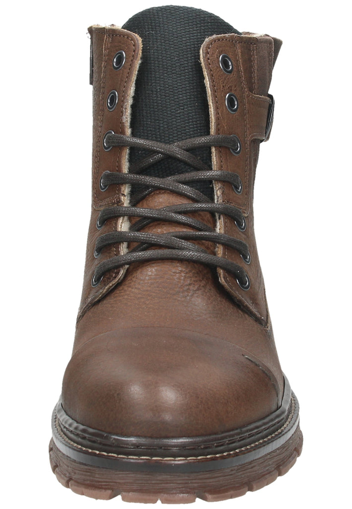 Bullboxer Stiefelette Leder Cognac Warmfutter