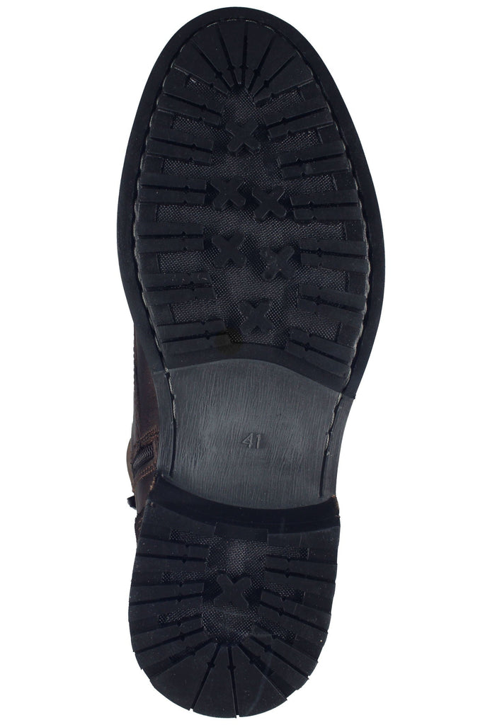 Bullboxer Stiefelette Leder Dunkelbraun Warmfutter