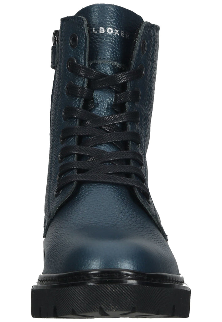 Bullboxer Stiefelette Leder Petrol Warmfutter