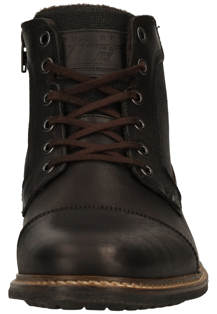 Bullboxer Stiefelette Leder Schwarz