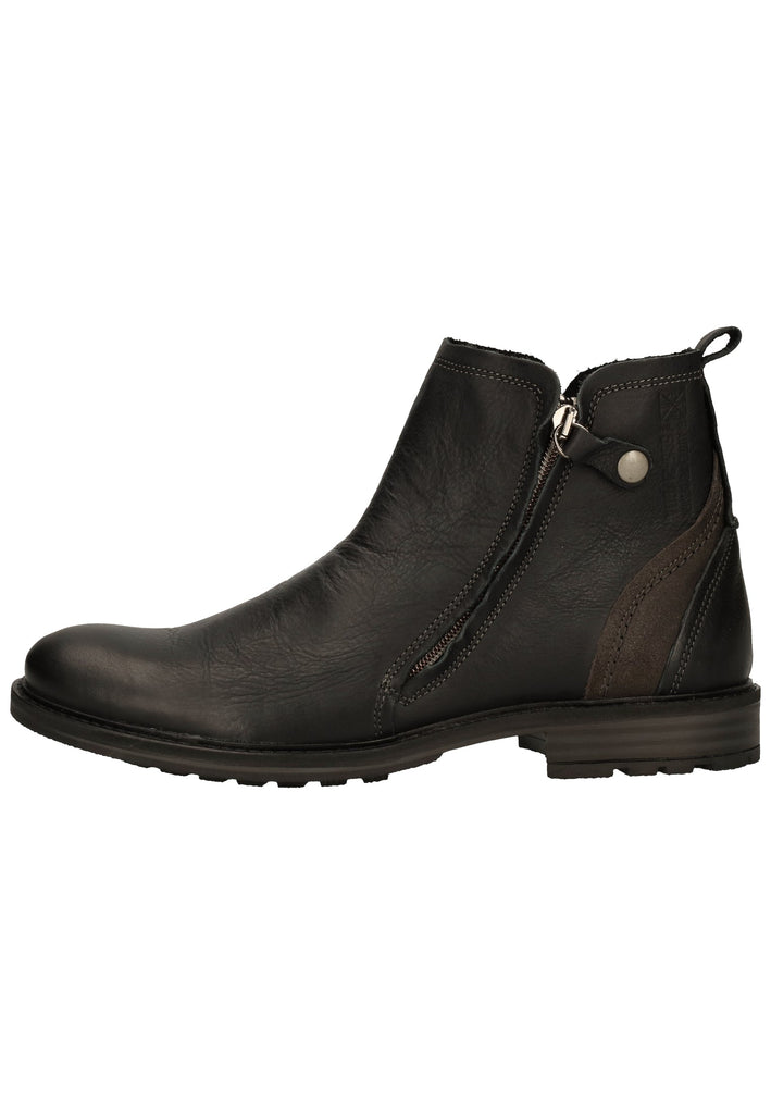 Bullboxer Stiefelette Leder Schwarz
