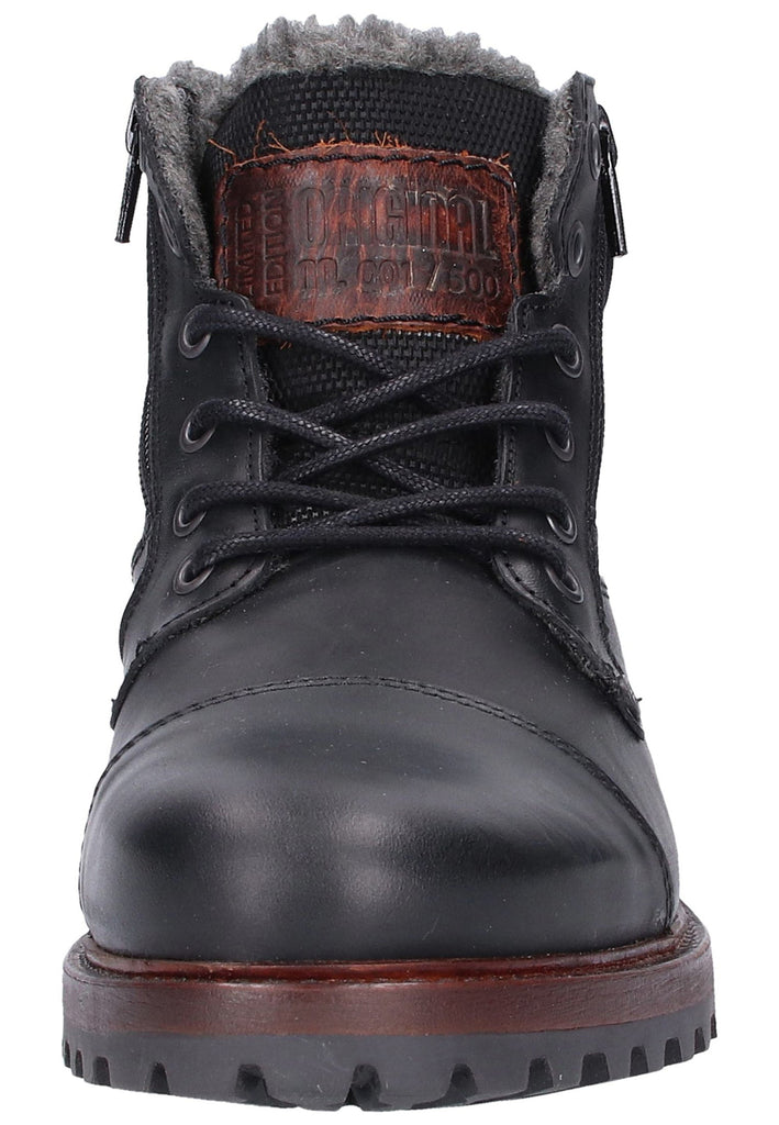 Bullboxer Stiefelette Leder Schwarz