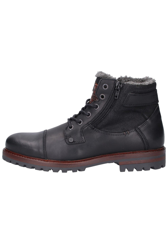 Bullboxer Stiefelette Leder Schwarz