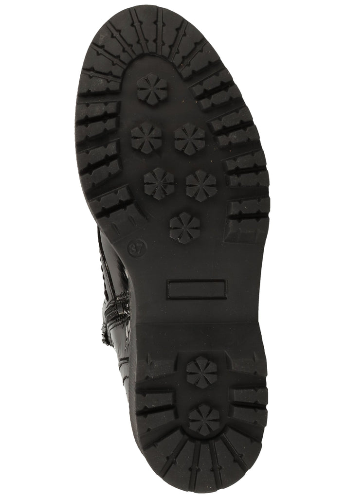 Bullboxer Stiefelette Leder Schwarz Lack