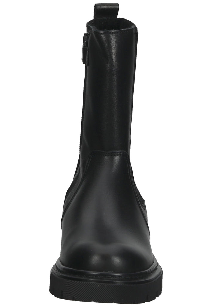 Bullboxer Stiefelette Leder Schwarz/Schwarz Warmfutter