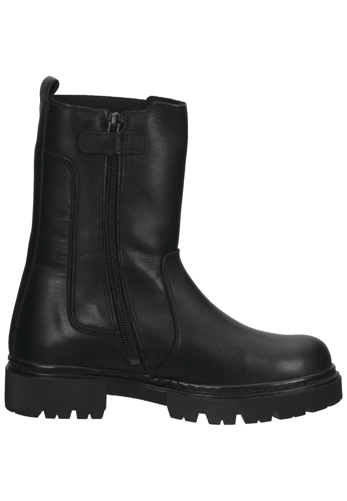 Bullboxer Stiefelette Leder Schwarz/Schwarz Warmfutter