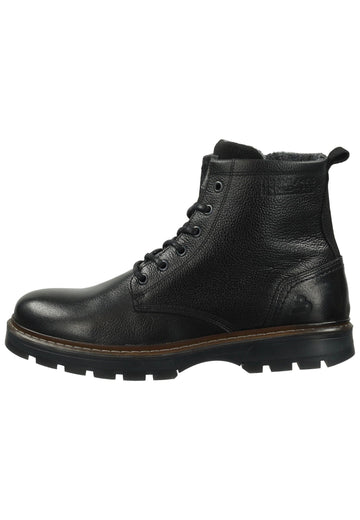Bullboxer Stiefelette Leder Schwarz Warmfutter