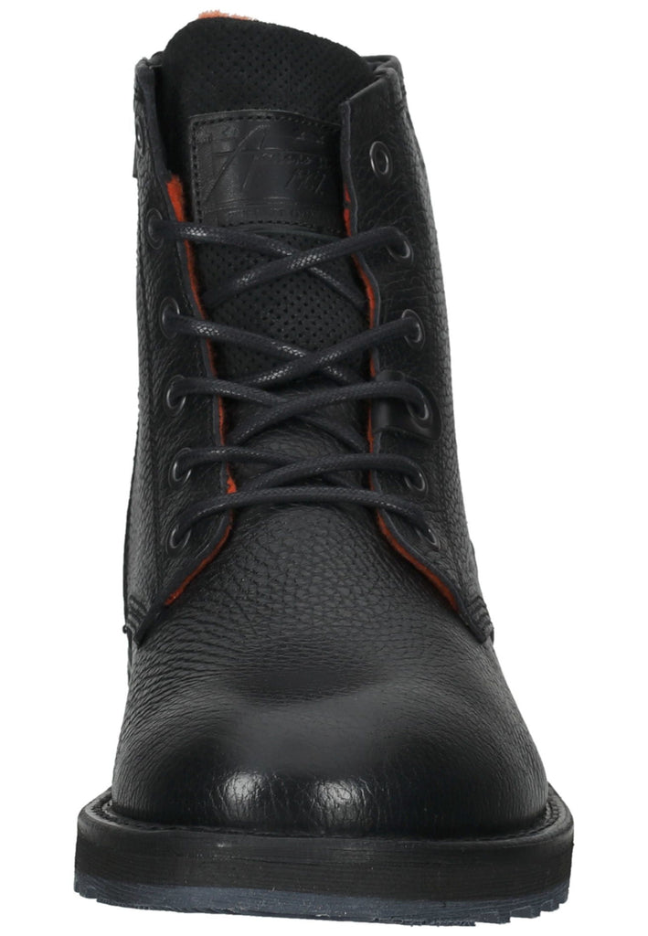 Bullboxer Stiefelette Leder Schwarz Warmfutter