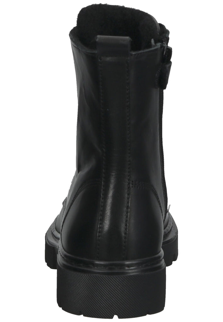 Bullboxer Stiefelette Leder Schwarz Warmfutter