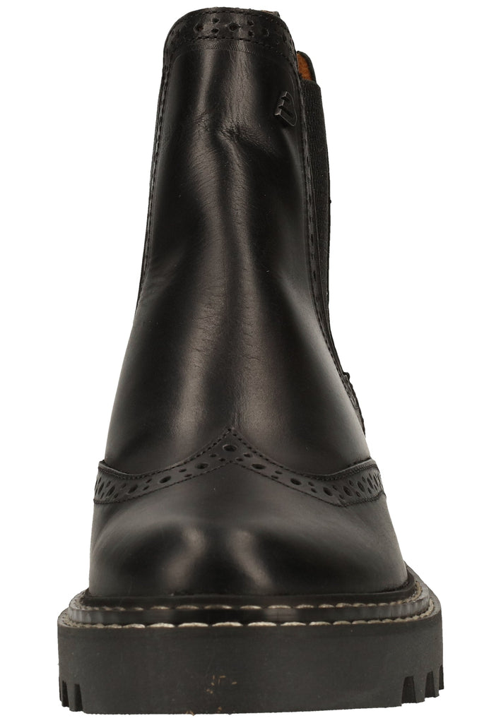 Bullboxer Stiefelette Leder Schwarz Warmfutter