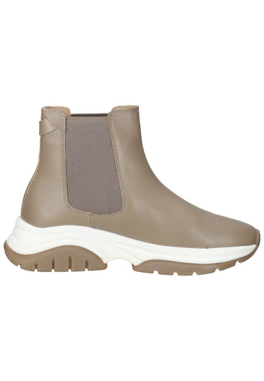 Bullboxer Stiefelette Leder/Textil Beige/Weiß