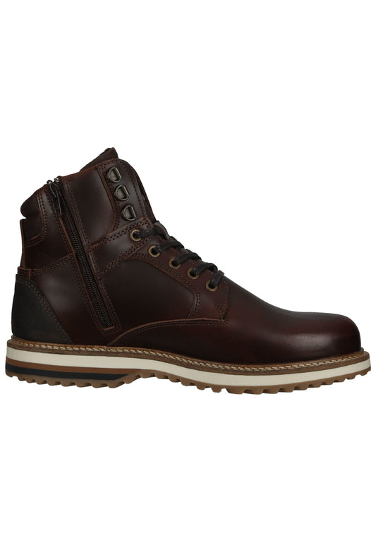 Bullboxer Stiefelette Leder/Textil Braun