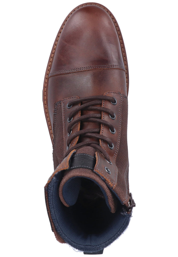 Bullboxer Stiefelette Leder/Textil Braun