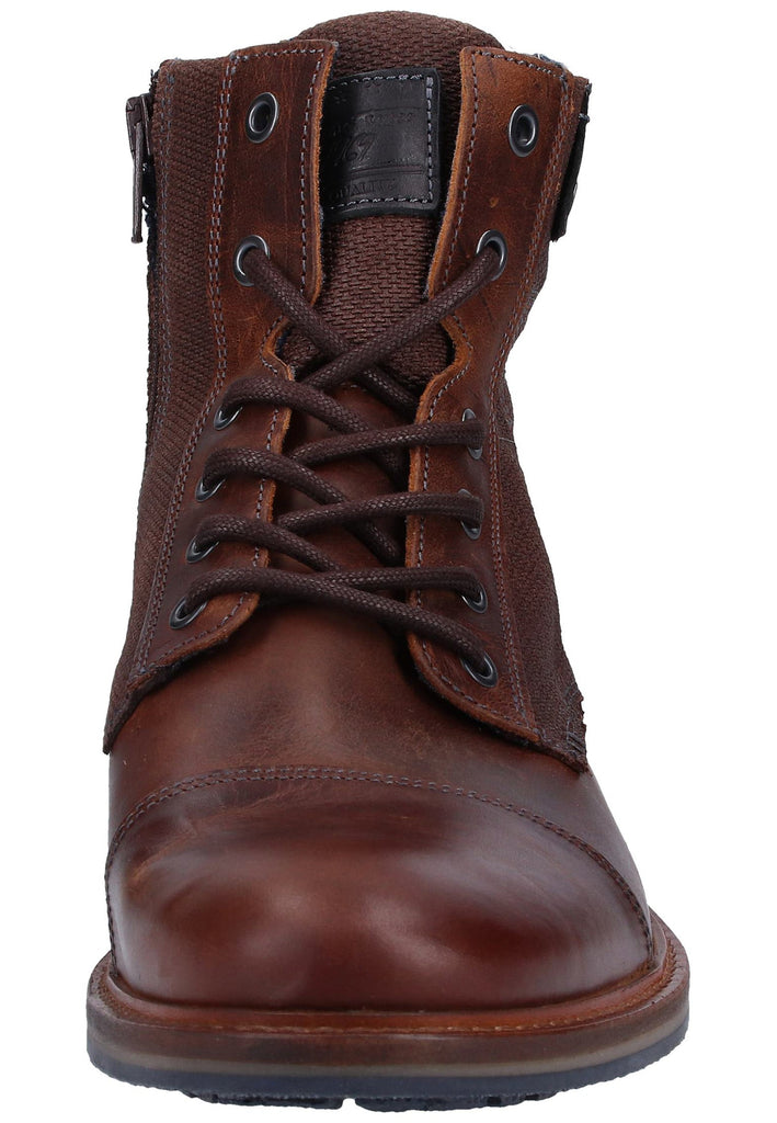 Bullboxer Stiefelette Leder/Textil Braun