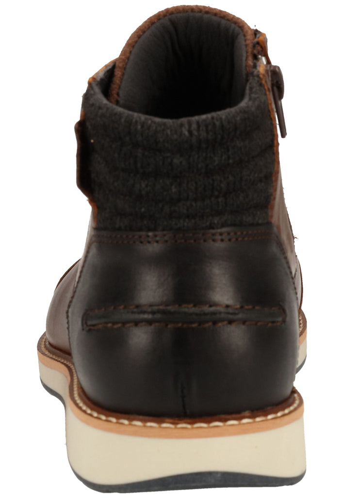 Bullboxer Stiefelette Leder/Textil Braun