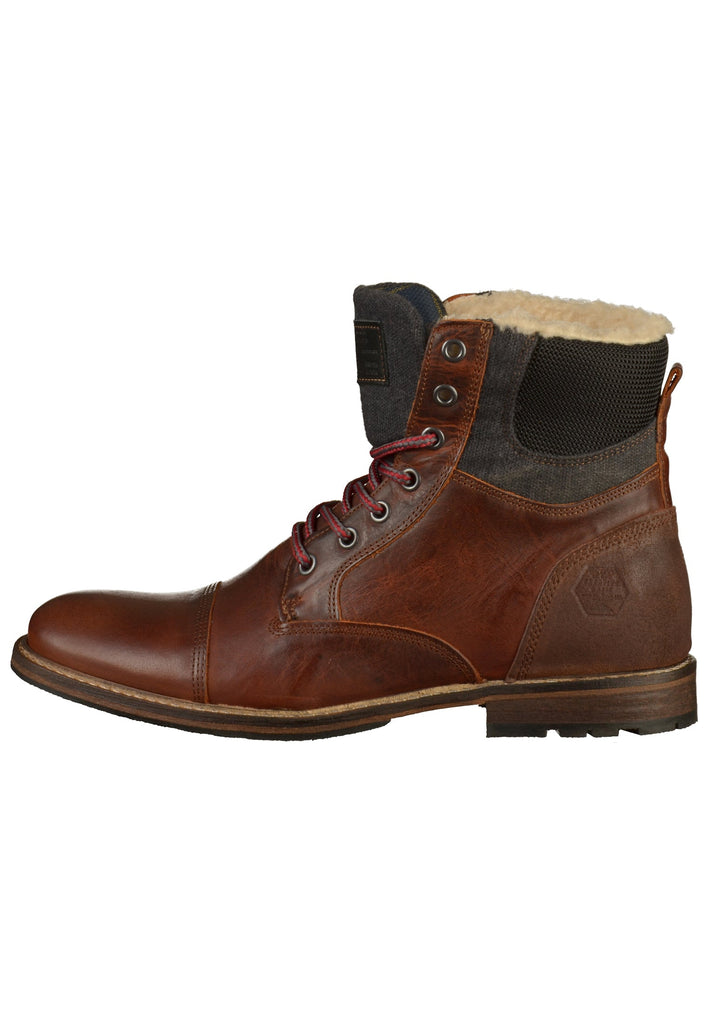 Bullboxer Stiefelette Leder/Textil Braun