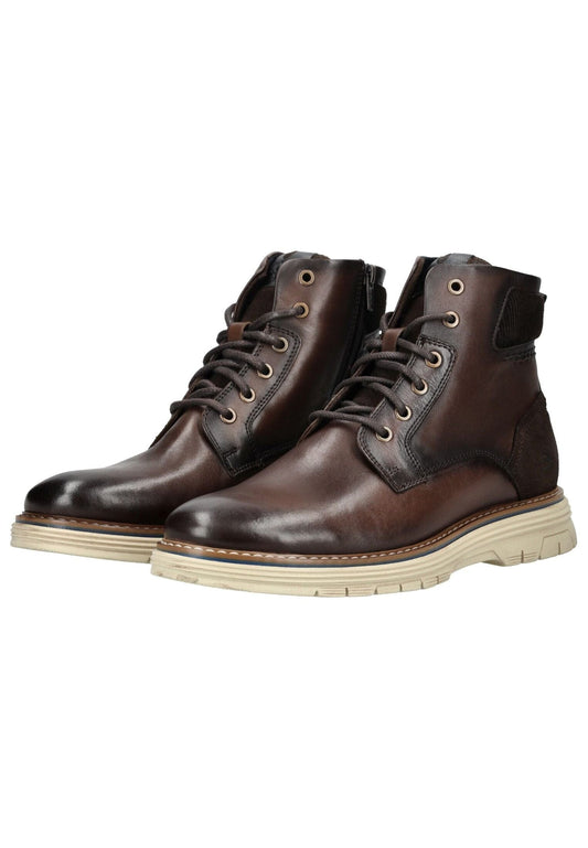 Bullboxer Stiefelette Leder/Textil Braun