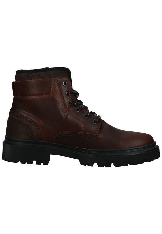 Bullboxer Stiefelette Leder/Textil Braun Warmfutter