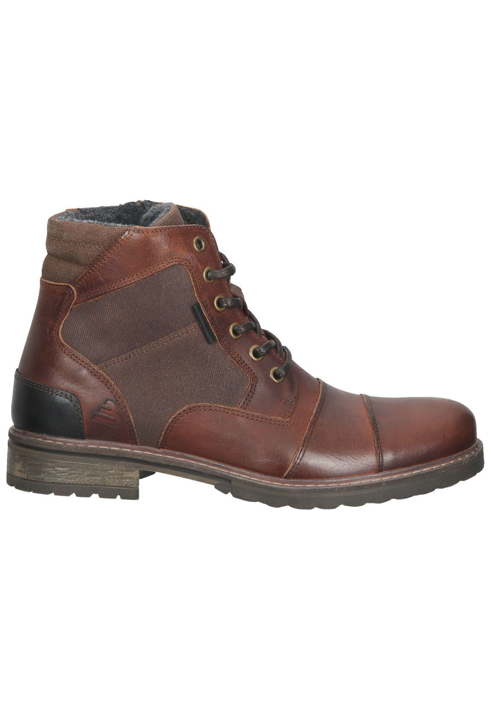 Bullboxer Stiefelette Leder/Textil Braun Warmfutter