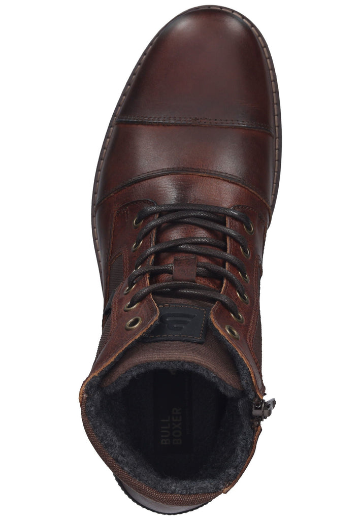 Bullboxer Stiefelette Leder/Textil Braun Warmfutter