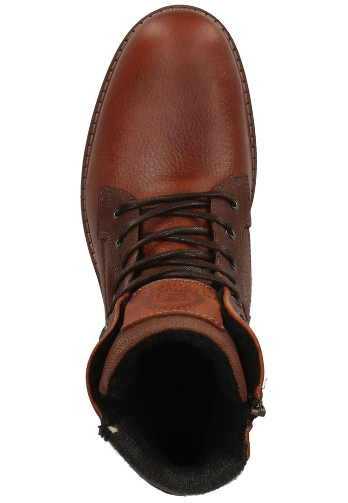 Bullboxer Stiefelette Leder/Textil Braun Warmfutter