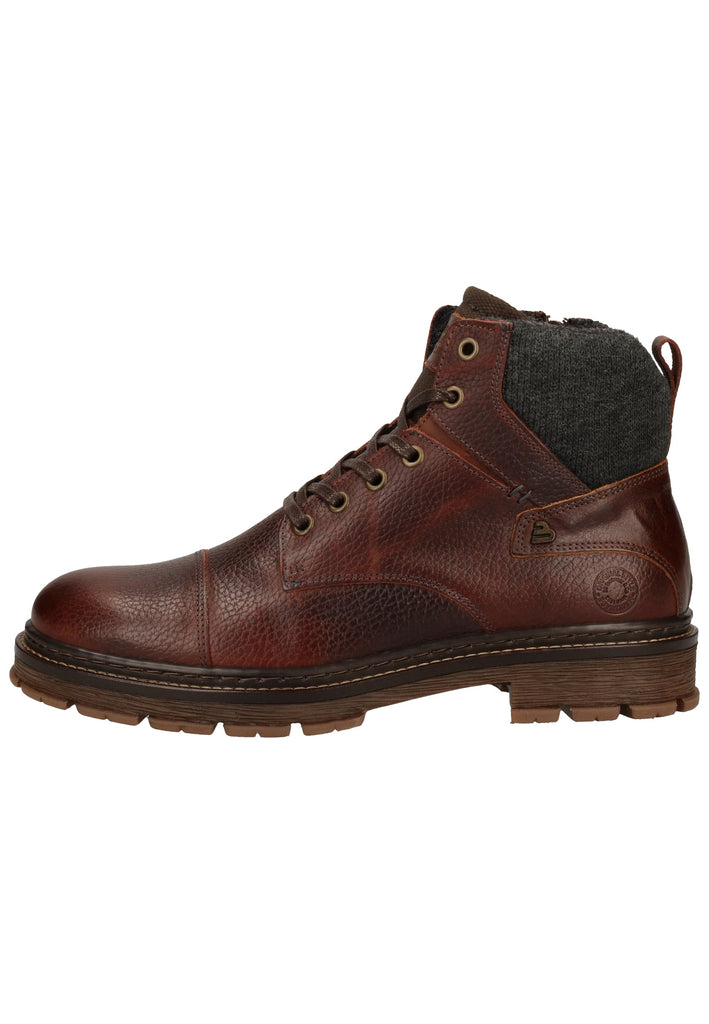 Bullboxer Stiefelette Leder/Textil Brown