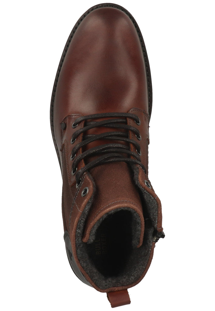 Bullboxer Stiefelette Leder/Textil Brown Warmfutter