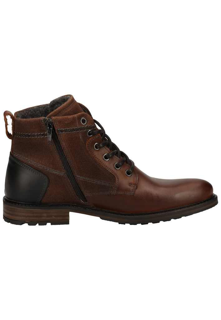 Bullboxer Stiefelette Leder/Textil Brown Warmfutter