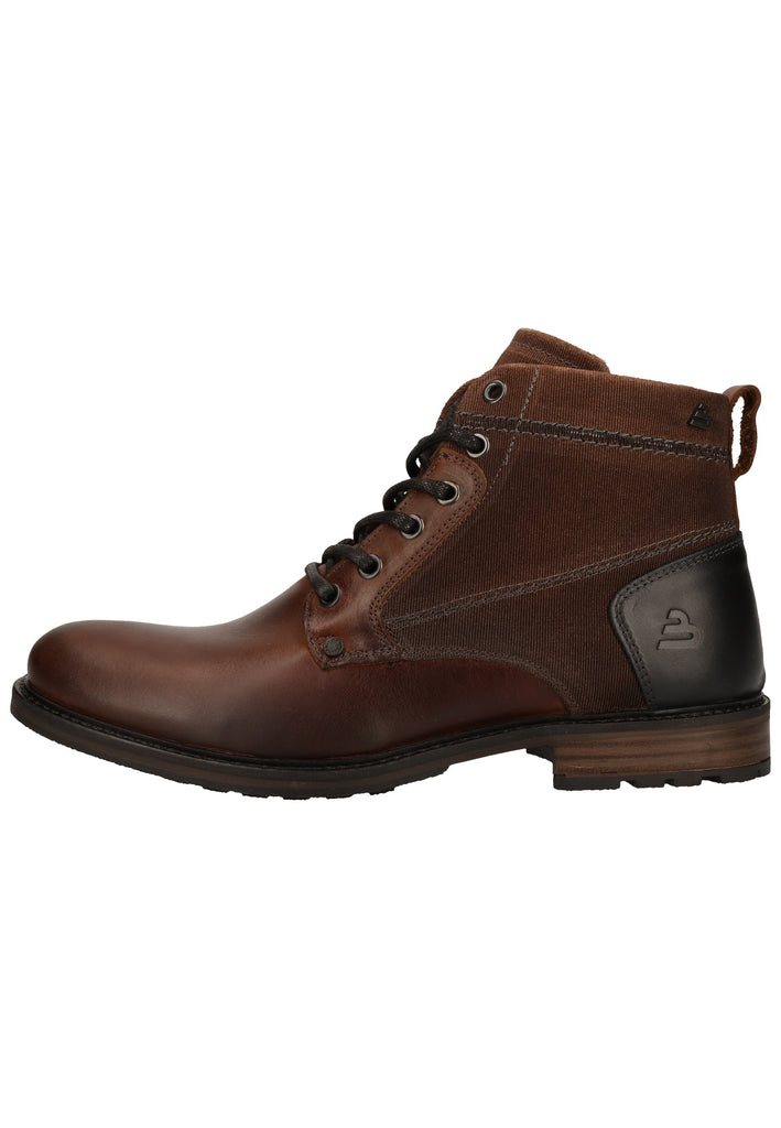Bullboxer Stiefelette Leder/Textil Brown Warmfutter