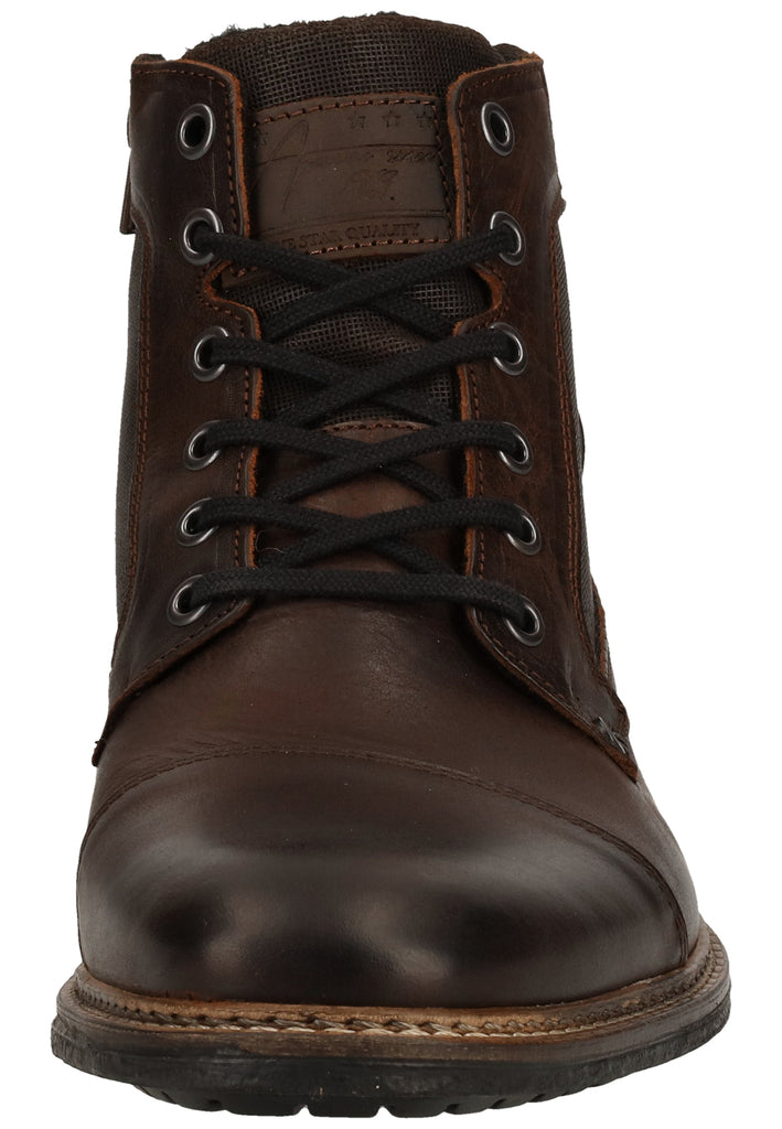 Bullboxer Stiefelette Leder/Textil Brown Warmfutter