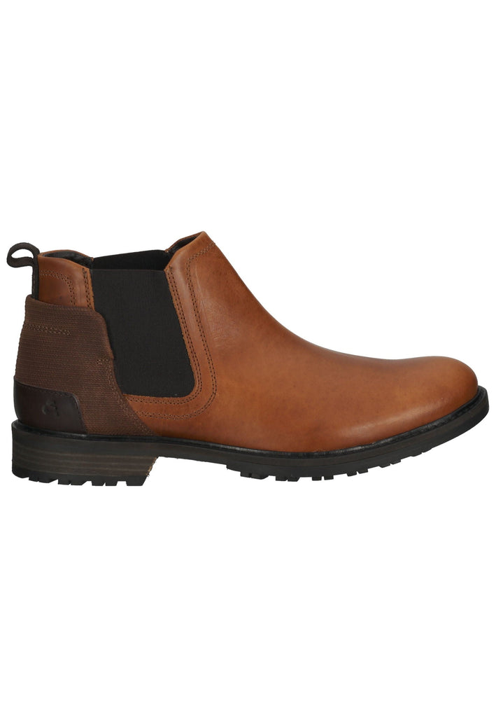 Bullboxer Stiefelette Leder/Textil Cognac