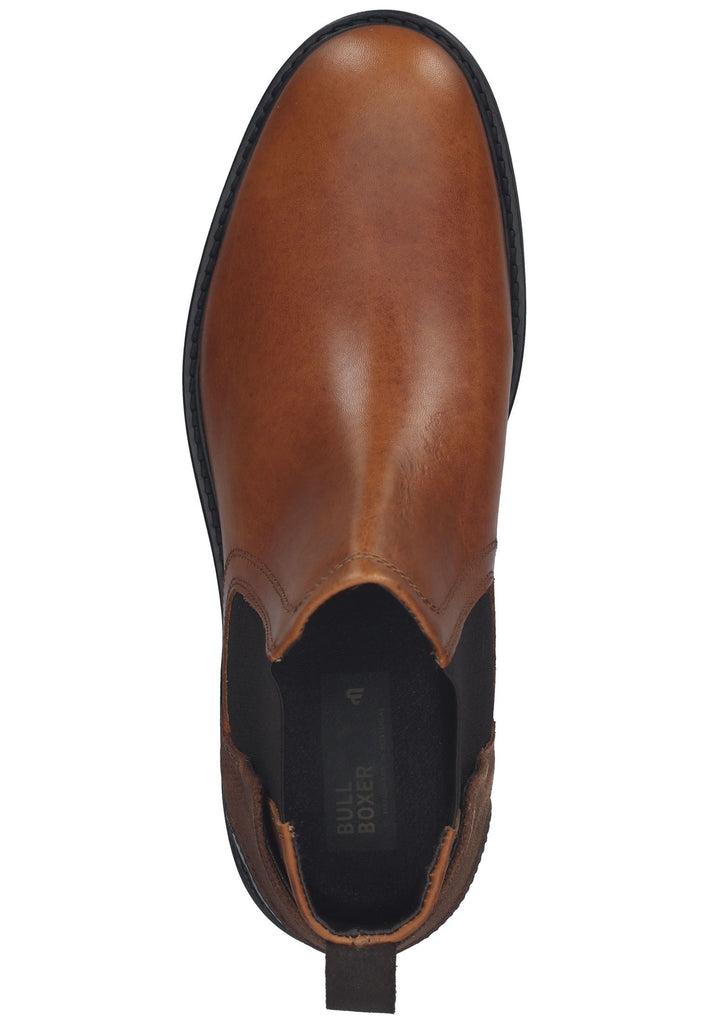 Bullboxer Stiefelette Leder/Textil Cognac