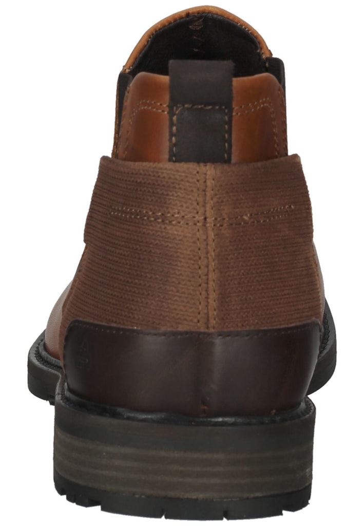 Bullboxer Stiefelette Leder/Textil Cognac