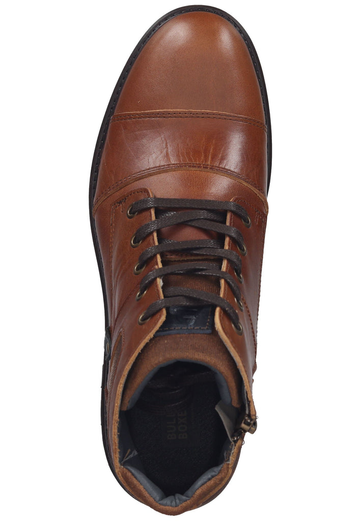 Bullboxer Stiefelette Leder/Textil Cognac