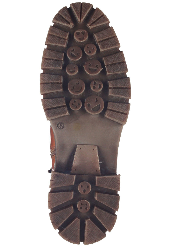 Bullboxer Stiefelette Leder/Textil Cognac