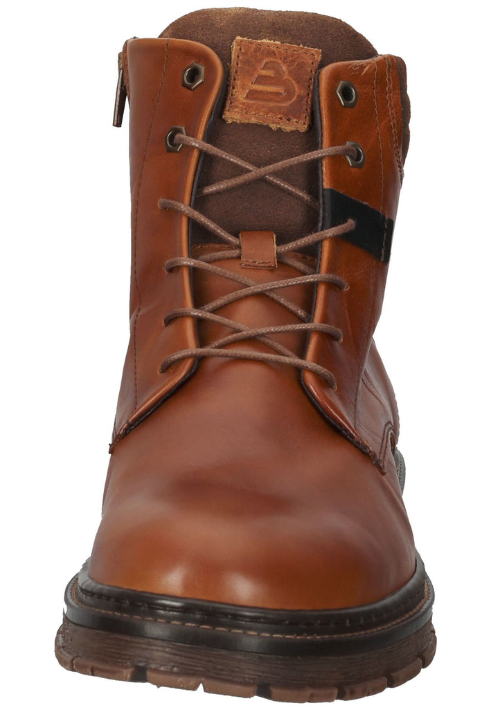 Bullboxer Stiefelette Leder/Textil Cognac