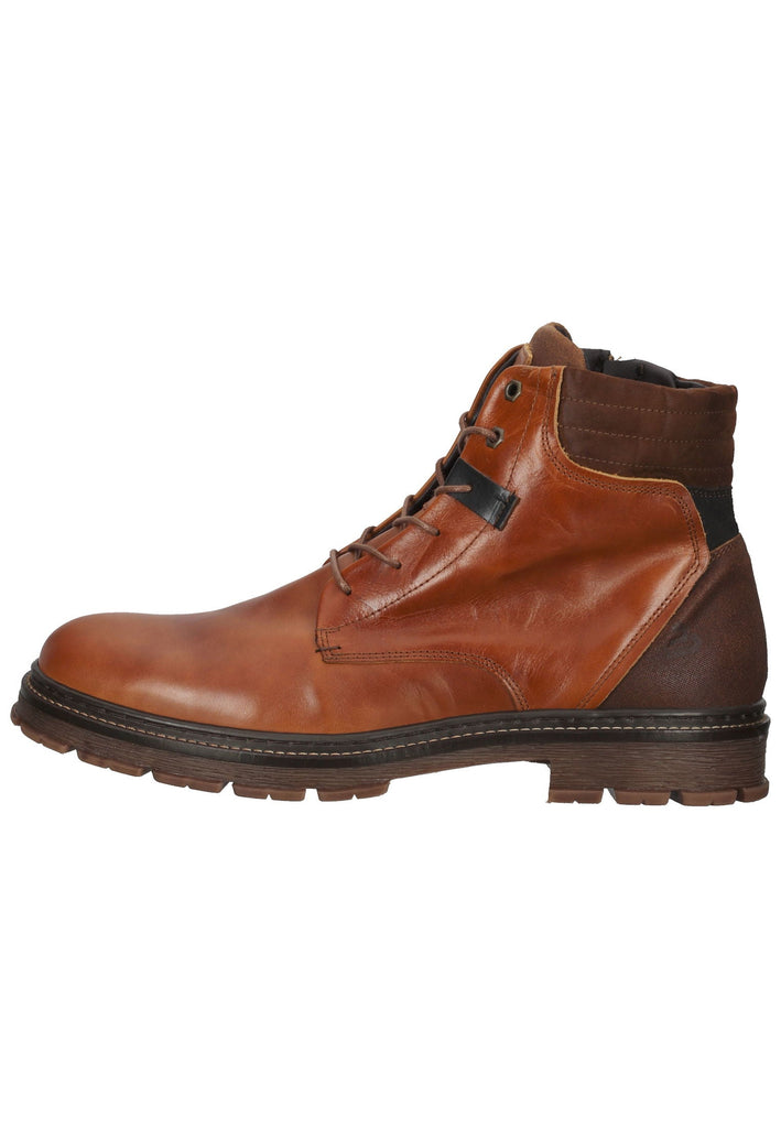 Bullboxer Stiefelette Leder/Textil Cognac