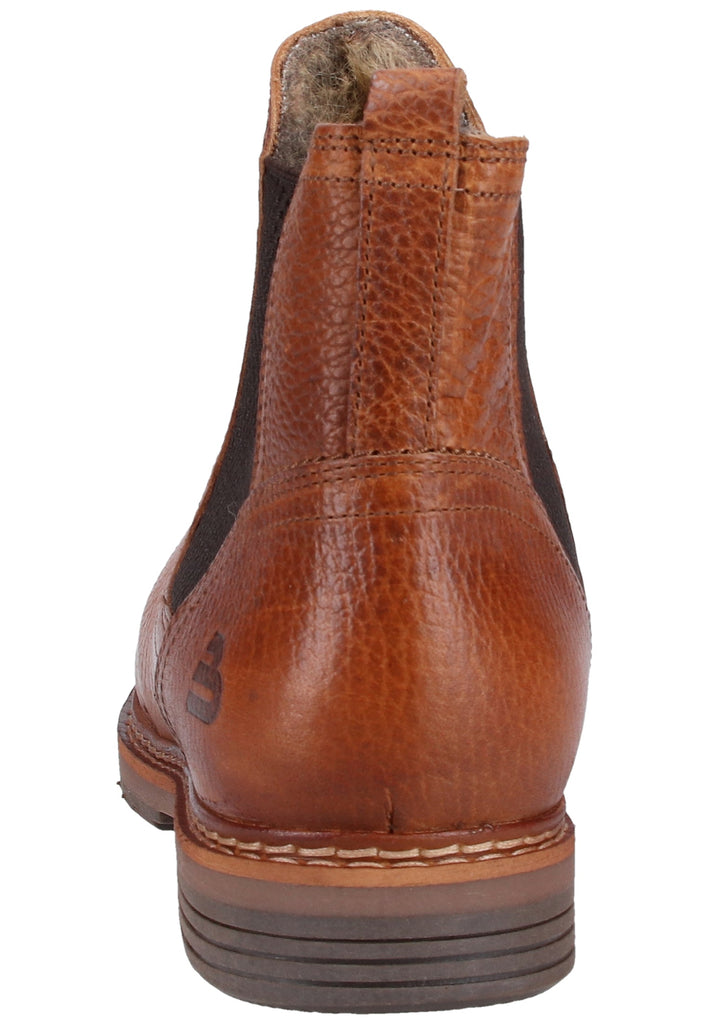 Bullboxer Stiefelette Leder/Textil Cognac
