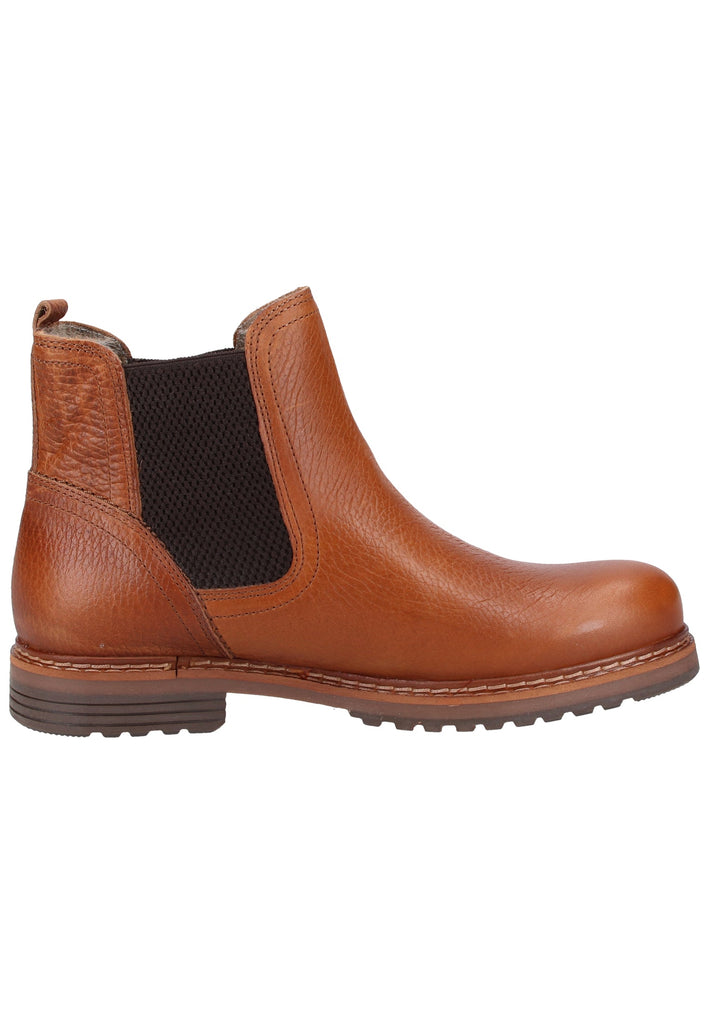 Bullboxer Stiefelette Leder/Textil Cognac