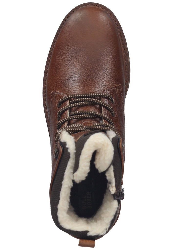 Bullboxer Stiefelette Leder/Textil Cognac Warmfutter