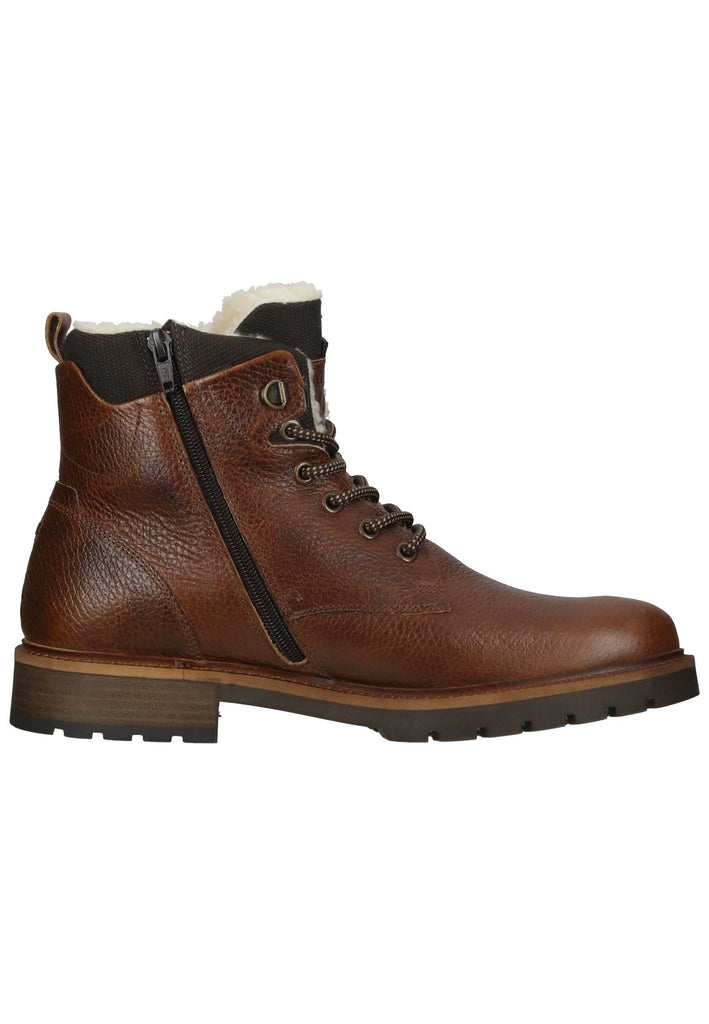 Bullboxer Stiefelette Leder/Textil Cognac Warmfutter