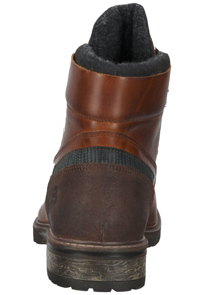 Bullboxer Stiefelette Leder/Textil Cognac Warmfutter