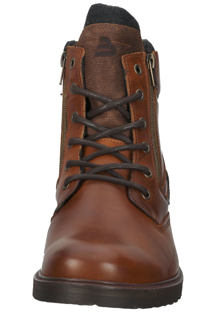 Bullboxer Stiefelette Leder/Textil Cognac Warmfutter