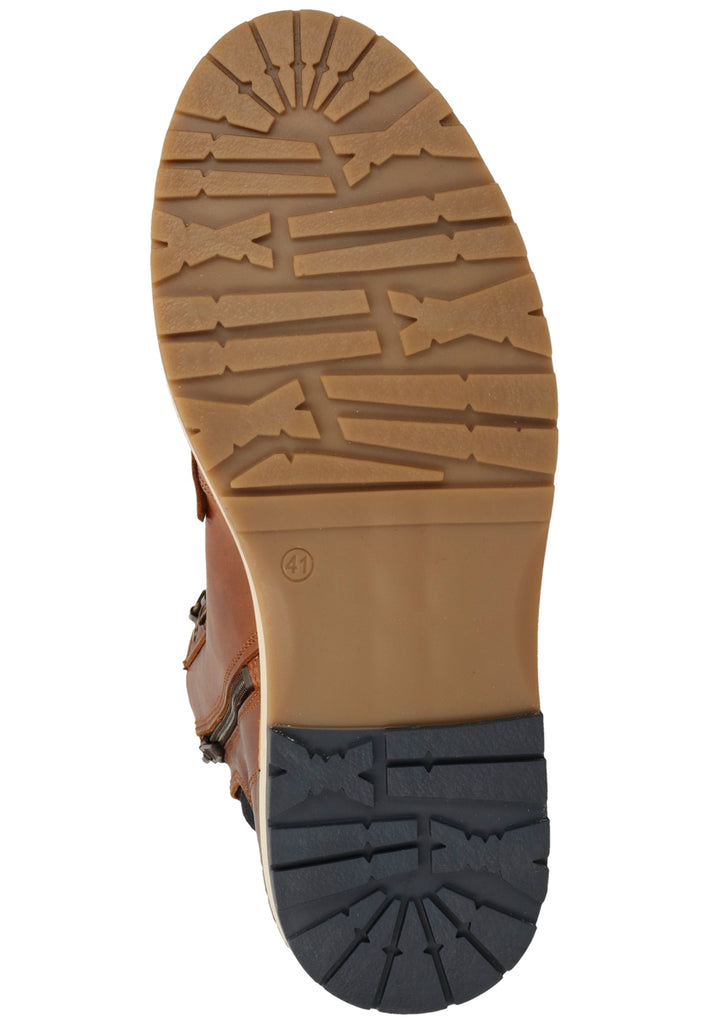 Bullboxer Stiefelette Leder/Textil Cognac Warmfutter