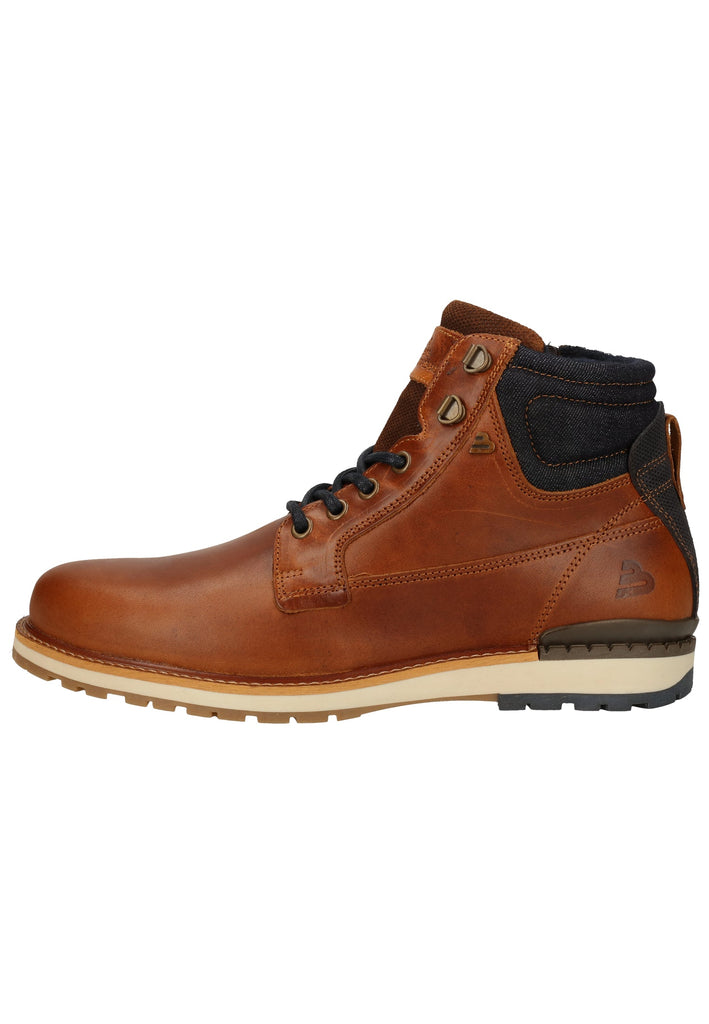 Bullboxer Stiefelette Leder/Textil Cognac Warmfutter